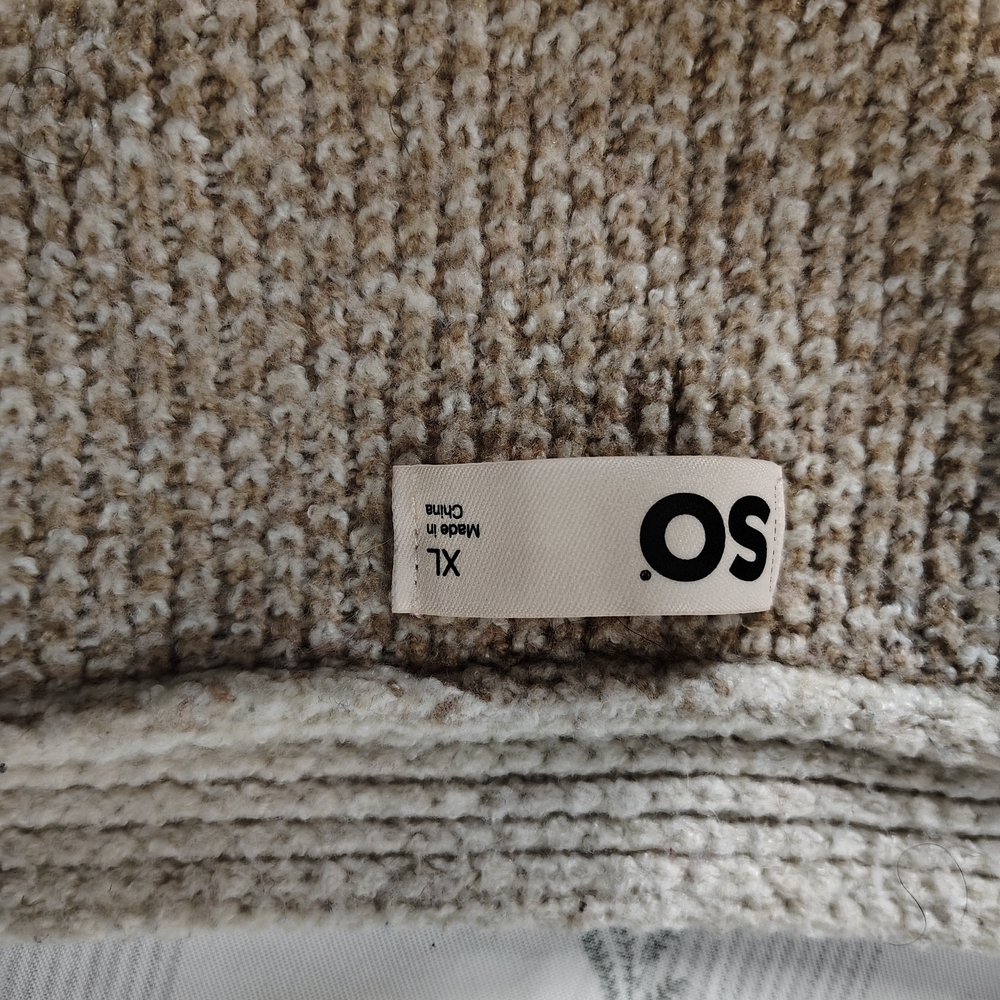 SO Women's Beige and White Patterned Cardigan - Picture 2 of 3